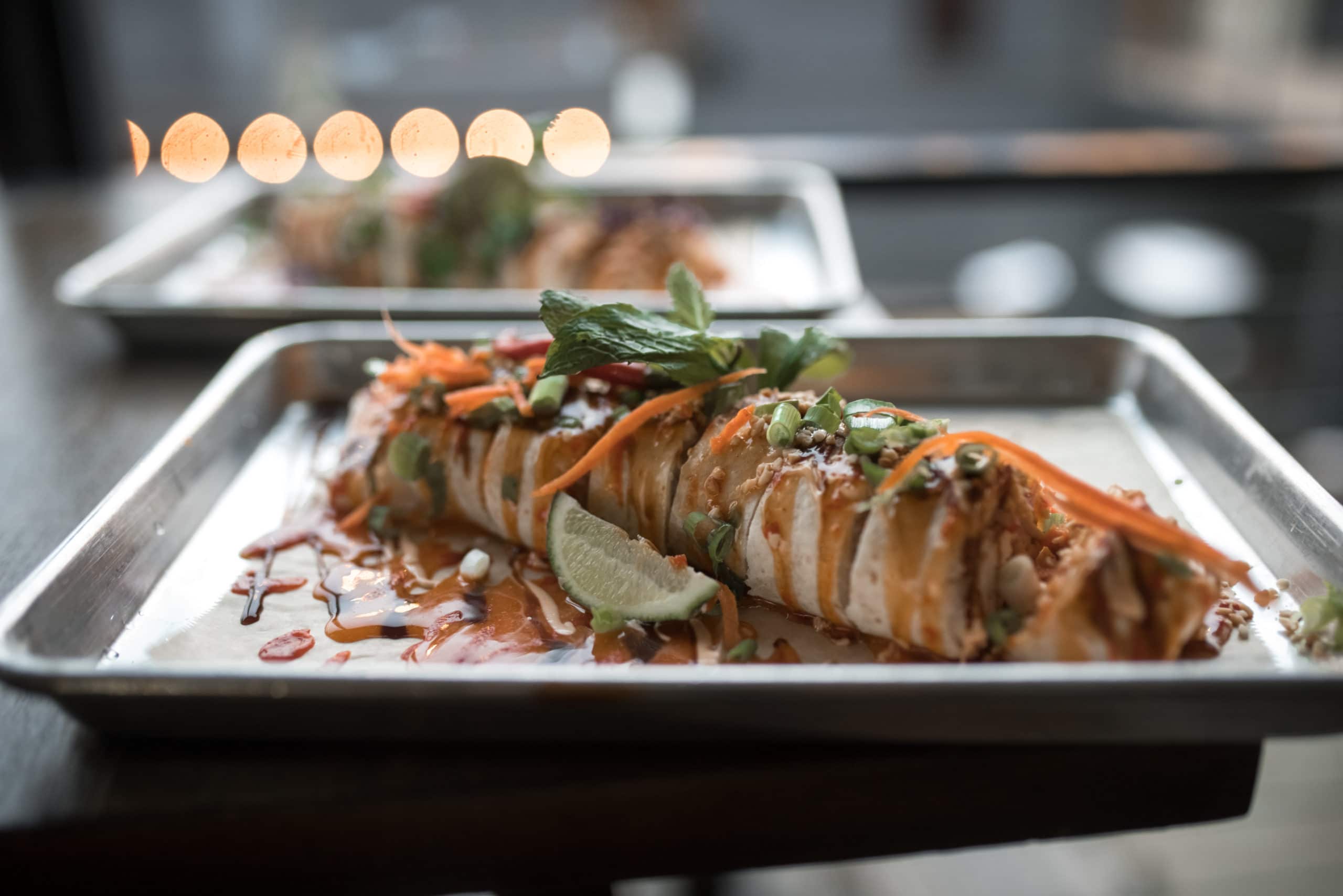 Bachelorette Party Ideas - Pad Thai Roll at Detroit Shipping Company